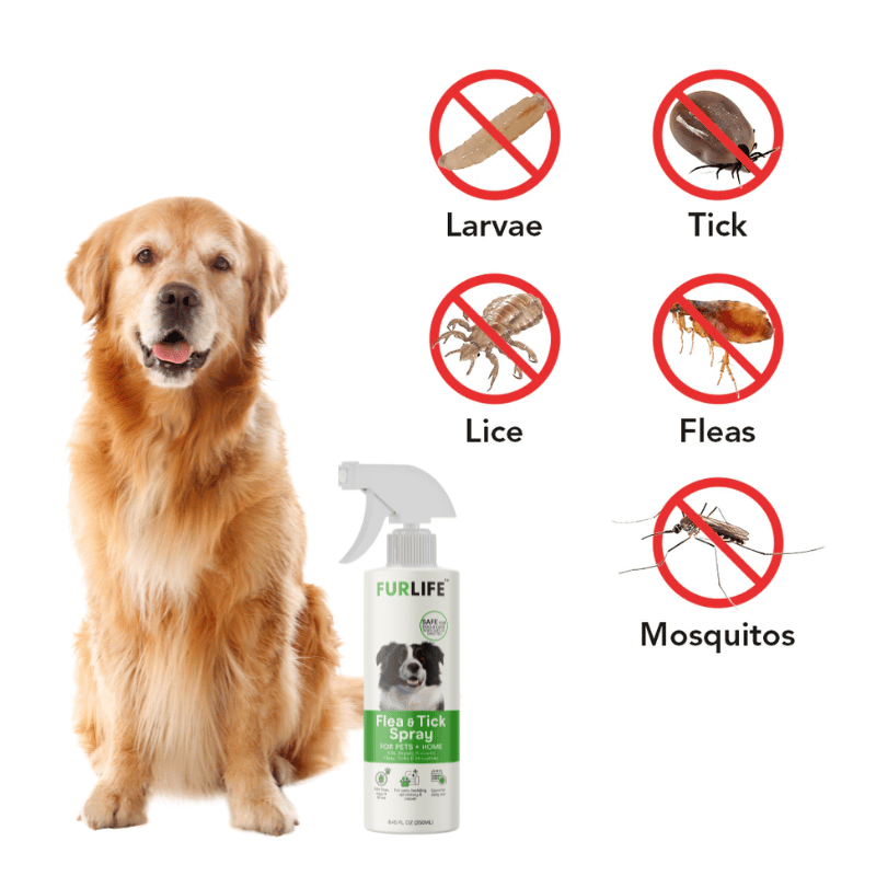FurLife™ - All Natural Flea & Tick Spray for Dogs and Cats