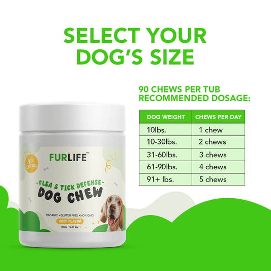 FurLife™ - Flea & Tick Defense Dog Chews