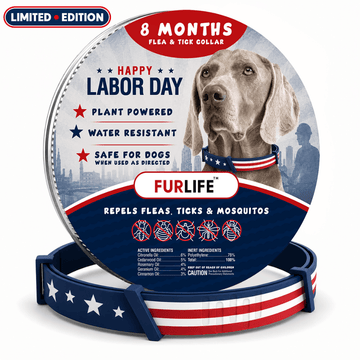 FurLife™ - 8 Months All Natural Flea and Tick Collar for Dogs