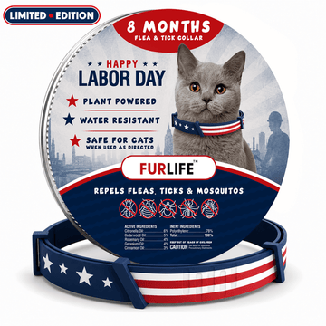FurLife™ - 8 Months All Natural Flea and Tick Collar for Cats