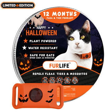 FurLife™ - 12 Months All Natural Flea and Tick Tags for Cats