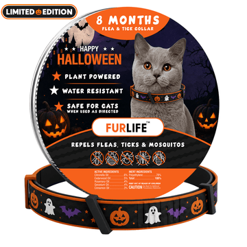 FurLife™ - 8 Months All Natural Flea and Tick Collar for Cats